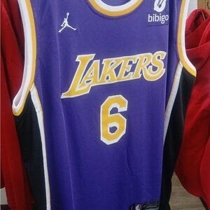NBA Lakers Purple and Yellow Jersey
